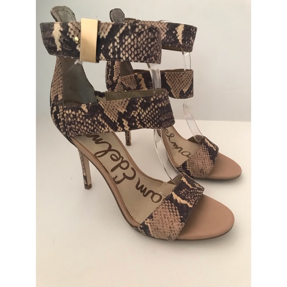 Sam Edelman Shoes - Sam Edelman Addie Snakeskin Heels Size 9